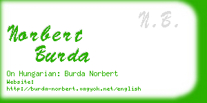 norbert burda business card